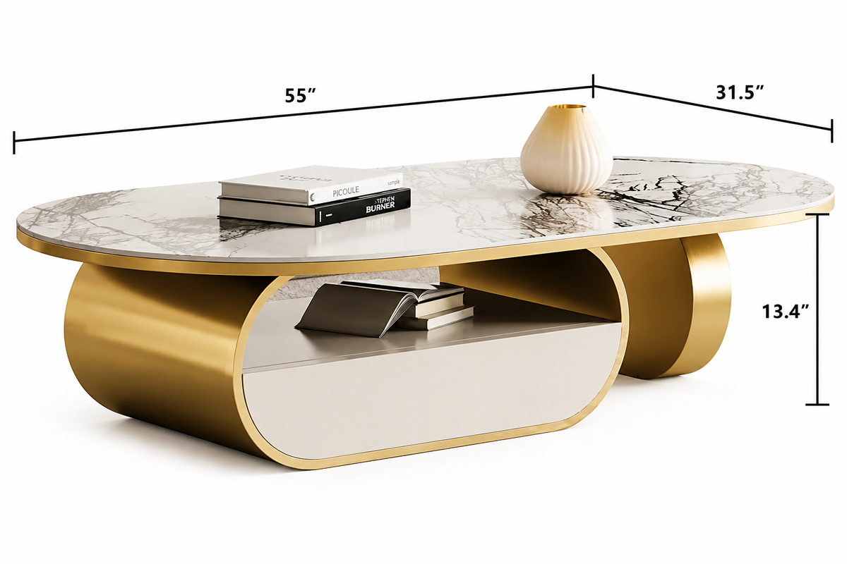 Modern Center Table for Living Room - handcrafted center table for living room - view 3 | Kraft Vision