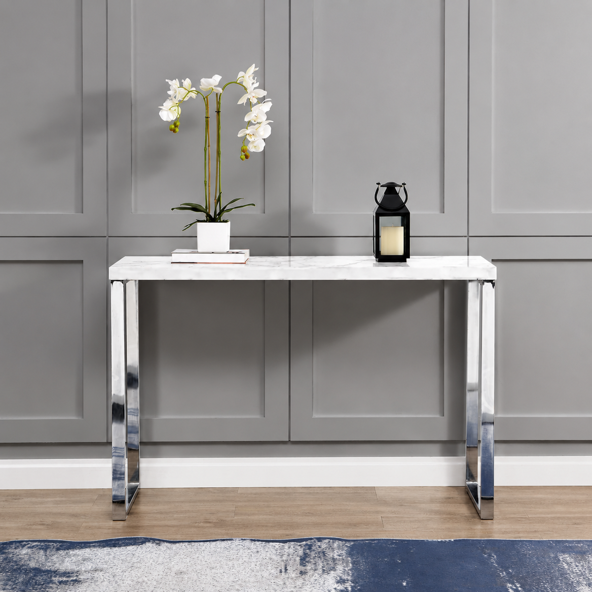 Modern Luxury Console Table - handcrafted Console for entryway - view 2 | Kraft Vision
