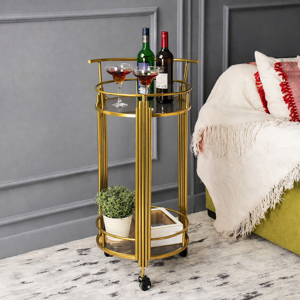 Compact Luxe Bar Setup
