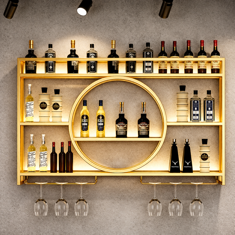 Aurora Luxe Wall Bar Shelf