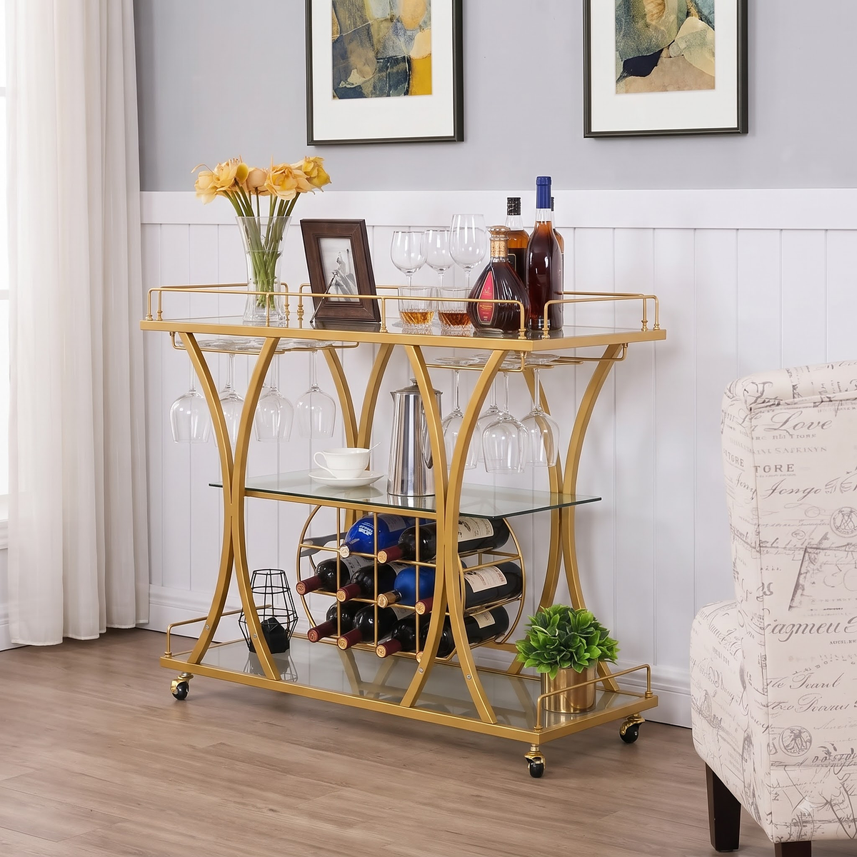 Elite Arc Wine Storage Cart