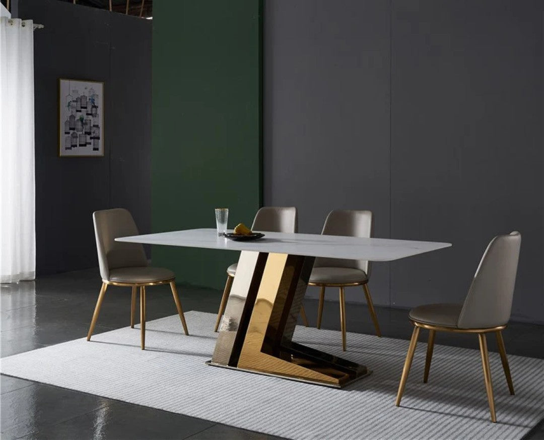 Modern Essence Table - premium wood and metal dining table for dining room - view 7 | Kraft Vision