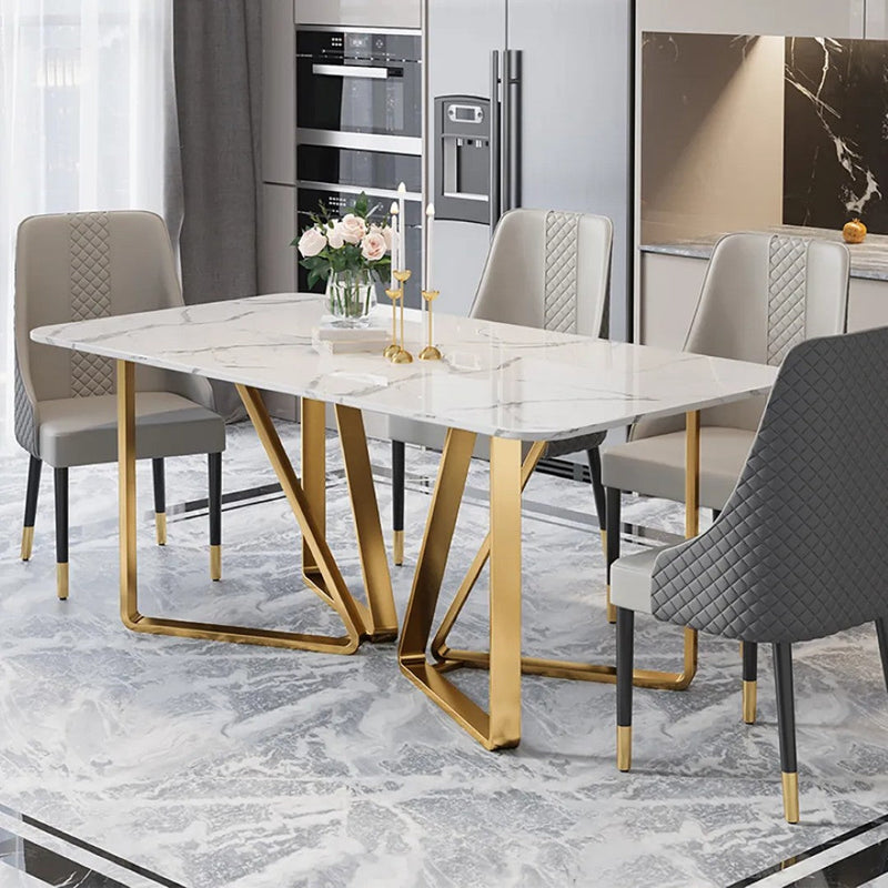 Opulence Dining Table - premium wood and metal dining table for dining room - view 1 | Kraft Vision