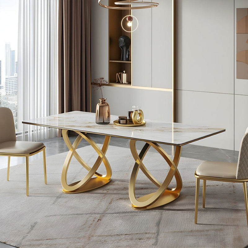 Majestic Dining Table - premium wood and metal dining table for dining room - view 1 | Kraft Vision