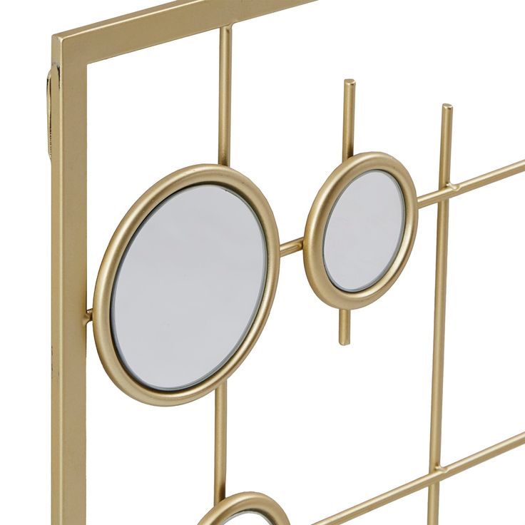 Set Of 4 Square Wall Frame Set With Golden Finish