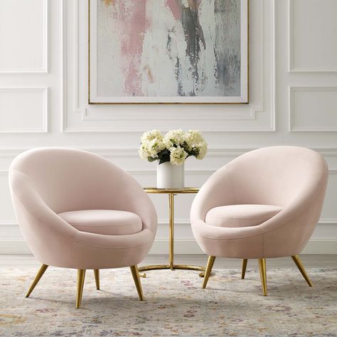 VEVET CHAIRS  WITH GOLD PLATED  SIDE TABLE