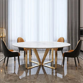 Metro Dining Table - premium wood and metal dining table for dining room - view 4 | Kraft Vision