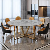 Metro Dining Table - premium wood and metal dining table for dining room - view 1 | Kraft Vision