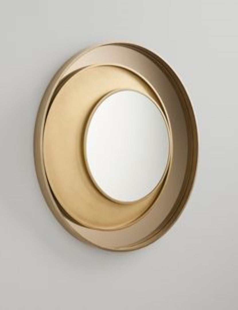 Golden Metal Stylish Wall Mirror