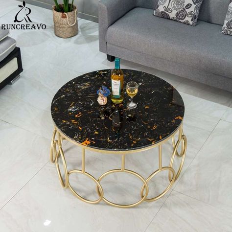 Round Rings Base Centre Table