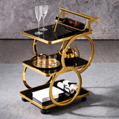 Regal 3-Tier Drink Cart - handcrafted bar Trolley for living room bar - view 1 | Kraft Vision
