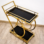 Signature Loop Design Trolley - handcrafted bar Trolley for living room bar - view 3 | Kraft Vision