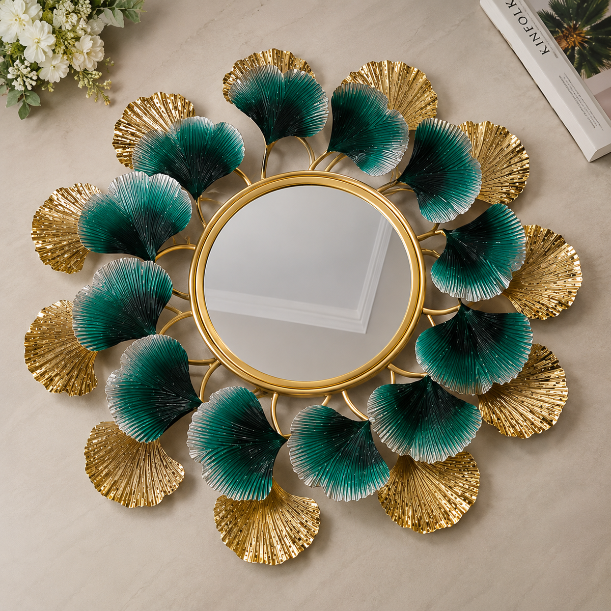 Emerald Ginkgo Mirror