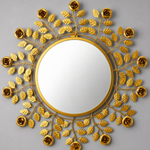 Royal Rose Leaf Decorative Mirror (Copy)