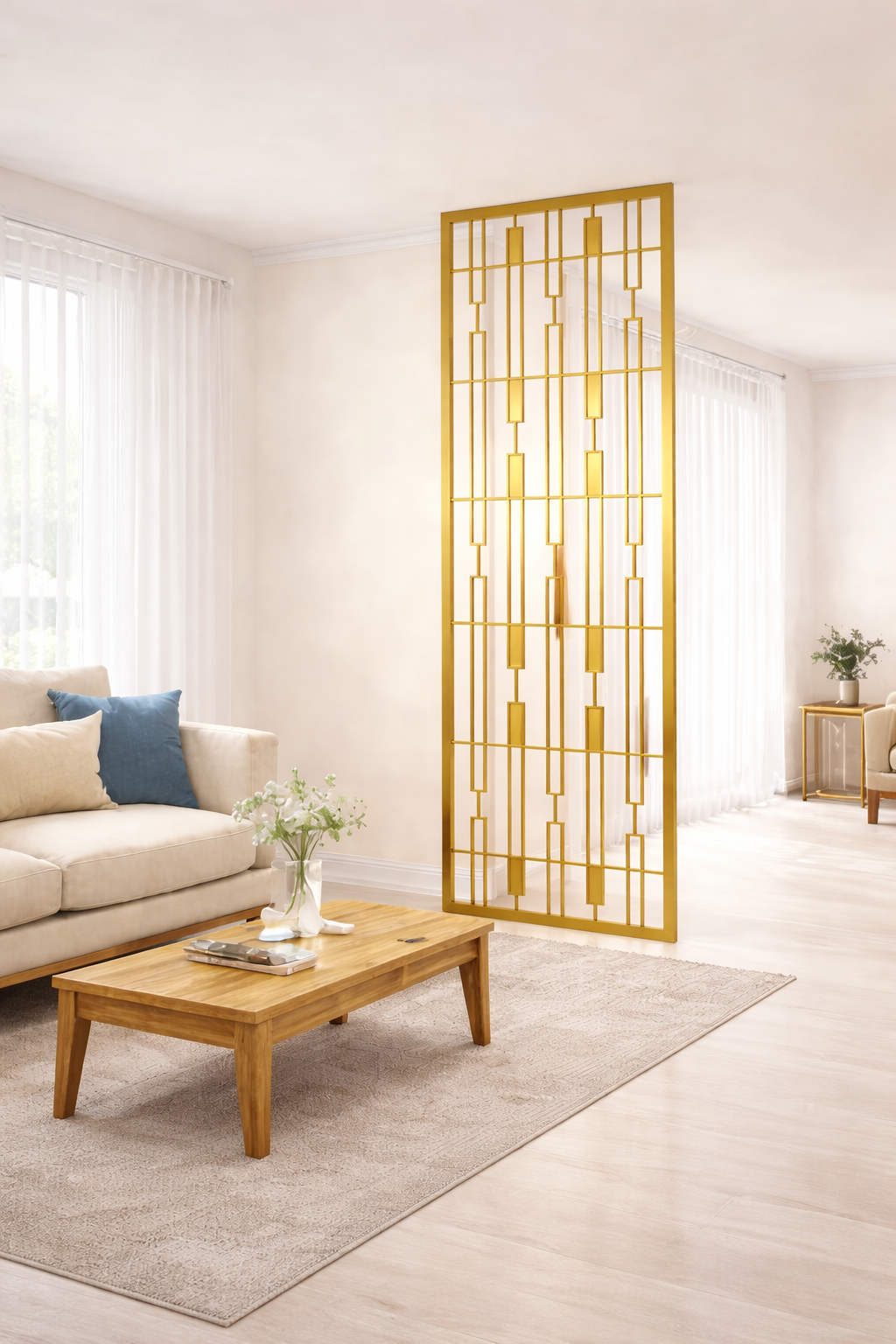 Modern Interior Gold Partition Divider
