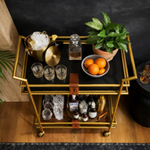 Urban Luxe Drink Station - handcrafted bar Trolley for living room bar - view 2 | Kraft Vision