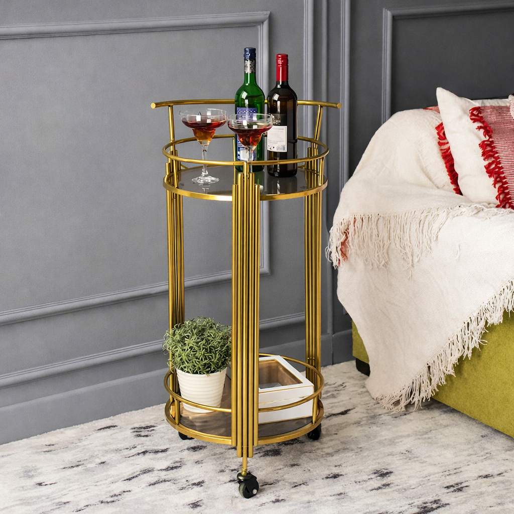 Compact Luxe Bar Setup