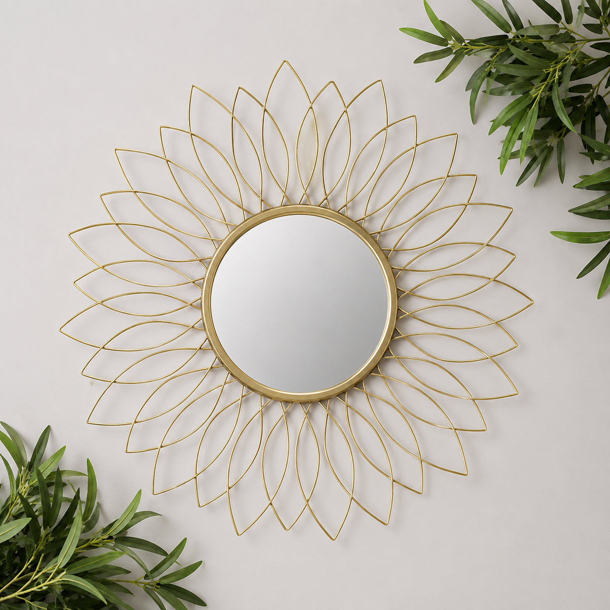 Aurora Petals Decorative Mirror