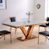 Element Dining Table - premium wood and metal furniture for dining room - view 1 | Kraft Vision