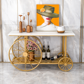 Imperial Wheel Console Cart - handcrafted Console for entryway - view 1 | Kraft Vision