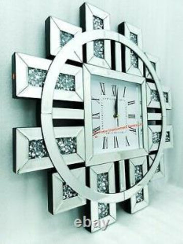 Gold plated square wall clock for your living area
