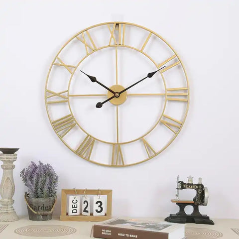 Gold and Black stylish wall clock for your living wall