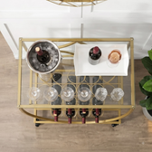 Signature Wine Display Bar Cart