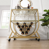 Signature Wine Display Bar Cart