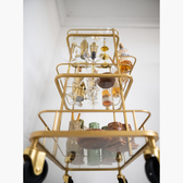 Chic Rolling Cocktail Station