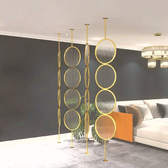 Luxury Golden Circular Glass Room Divider