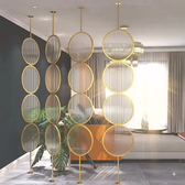 Luxury Golden Circular Glass Room Divider