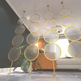Luxury Golden Circular Glass Room Divider
