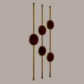 Luxury Gold Frame Circular Mirror Partition – Art Deco Style