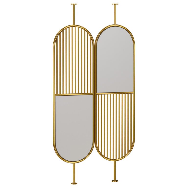 Contemporary Gold & Grey Partition Screen – Per Panel Price