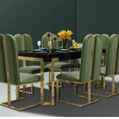 Aurora Dining Table - premium wood and metal dining table for dining room - view 2 | Kraft Vision