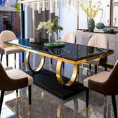 Compact Dining Table - premium wood and metal dining table for dining room - view 8 | Kraft Vision