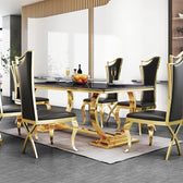 Sovereign Dining Table - premium wood and metal dining table for dining room - view 2 | Kraft Vision