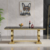 Sovereign Dining Table - premium wood and metal dining table for dining room - view 9 | Kraft Vision
