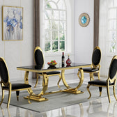 Sovereign Dining Table - premium wood and metal dining table for dining room - view 11 | Kraft Vision