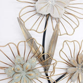 Metal Floral Wire Frame Wall Art – Elegant Flower Design - metal wall art for living room wall - view 5 | Kraft Vision