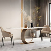 Royal Feast Table - premium wood and metal dining table for dining room - view 1 | Kraft Vision
