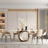 Royal Feast Table - premium wood and metal dining table for dining room - view 6 | Kraft Vision