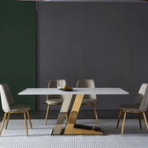 Modern Essence Table - premium wood and metal dining table for dining room - view 2 | Kraft Vision