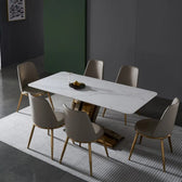 Modern Essence Table - premium wood and metal dining table for dining room - view 6 | Kraft Vision