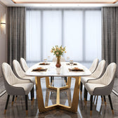 Grand Luxe Dining Table - premium wood and metal dining table for dining room - view 6 | Kraft Vision