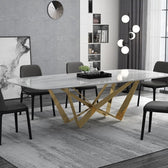 Prestige Dining Table - premium wood and metal dining table for dining room - view 4 | Kraft Vision