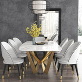 Prestige Dining Table - premium wood and metal dining table for dining room - view 3 | Kraft Vision