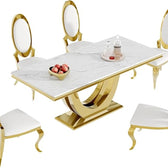 Horizon Dining Table - premium wood and metal dining table for dining room - view 2 | Kraft Vision