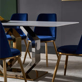 Classic Charm Table - premium wood and metal dining table for dining room - view 5 | Kraft Vision
