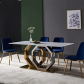 Classic Charm Table - premium wood and metal dining table for dining room - view 7 | Kraft Vision